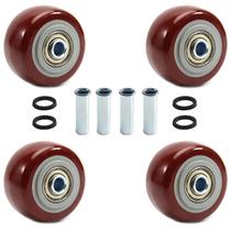 Caster Wheels Juvielich PU de 2,5 polegadas para caminhões plataforma, 4 unidades