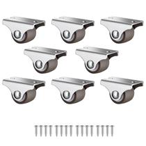 Caster Wheels Luxinika Mini Fixed 1 polegada, conjunto de 8 para móveis Caster Wheels Luxinika Mini Fixed 1 polegada, conjunto de 8 para móveis