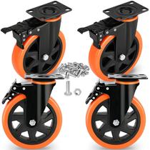 Caster Wheels Mofeetools, carga pesada de 6 polegadas, 3000 kg, conjunto 4