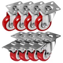 Caster Wheels Online Best Service Swivel Plate Red Poliuretano