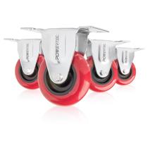 Caster Wheels POWERTEC Capacidade de carga fixa de 290 kg de 3 polegadas Caster Wheels POWERTEC Capacidade de carga fixa de 290 kg de 3 polegadas