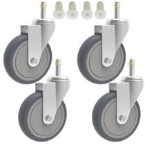 Caster Wheels RILIDRI, giratório de 5 polegadas com capacidade de 225 libras, pacote com 4