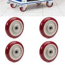 Caster Wheels Swagwert 5cm Red Heavy Duty para plataforma de 180 kg Caster Wheels Swagwert 5cm Red Heavy Duty para plataforma de 180 kg