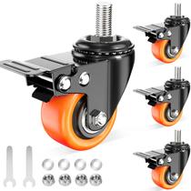 Caster Wheels TAYLOON Heavy Duty 5 cm Stem Caster 270 kg, conjunto de 4