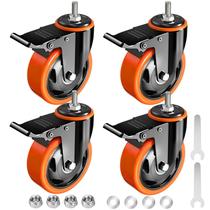 Caster Wheels TAYLOON Heavy Duty 7,62 cm Stem Caster, conjunto de 4