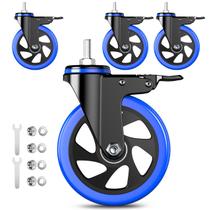 Caster Wheels TAYLOON Heavy Duty de 5 polegadas e 1000 kg, conjunto de 4 Caster Wheels TAYLOON Heavy Duty de 5 polegadas e 1000 kg, conjunto de 4