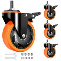 Caster Wheels TAYLOON Heavy Duty de 5 polegadas e 1088,62 kg, conjunto de 4