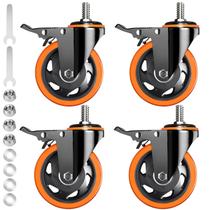 Caster Wheels TAYLOON Heavy Duty de 5 polegadas Stem Caster, 108 kg, conjunto de 4