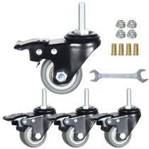 Caster Wheels YEEMIGO Conjunto giratório de 1,5 polegadas com capacidade de 4 150 kg Caster Wheels YEEMIGO Conjunto giratório de 1,5 polegadas com capacidade de 4 150 kg