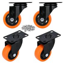 Caster Wheels YOOGAA de 4 polegadas e 1000 libras de carga sem freio, conjunto de 4
