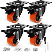 Caster Wheels YUPEZOP Conjunto de 4 polegadas para serviços pesados com freio