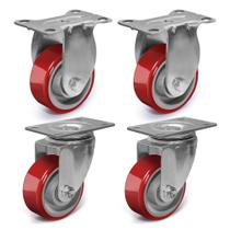 Caster Wheels ZDNEY Heavy Duty de 3 polegadas com freio de 640 kg, conjunto de 4