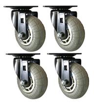 Casters Headbourne 8270E Designer 12,7 cm de borracha macia cromada