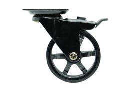 Casters Headbourne 8276E Designer 7,62 cm de poliuretano preto, pacote com 4