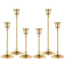 Castiçais BEZURA Vintage Brass para vela cônica