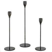 Castiçais Candeldo Black Metal, conjunto de 3
