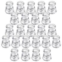 Castiçais de vidro transparente IYOUYA 24 unidades para velas cônicas
