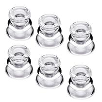 Castiçais DEYBBY Clear Glass, conjunto de 6