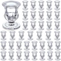 Castiçais Foaincore 42 unidades de 6,3 cm de vidro transparente