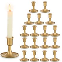 Castiçais Romadedi Gold para velas cônicas, conjunto de 18 Castiçais Romadedi Gold para velas cônicas, conjunto de 18