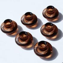 Castiçais VOHO, conjunto de 6 vidros marrons