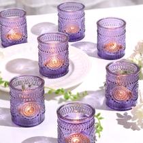 Castiçais votivos DEVI Purple Glass (24 unidades) Castiçais votivos DEVI Purple Glass (24 unidades)