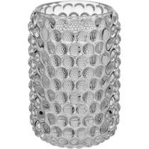 Castiçal 12X8X8Cm Vidro Transp Castiçal 12X8X8Cm Vidro Transp