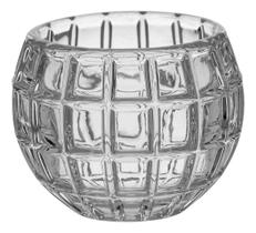 CASTIÇAL 8x10x10cm VIDRO TRANSP