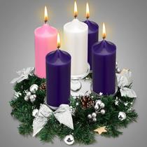 Castiçal Advent Wreath Ziliny Christmas Silver