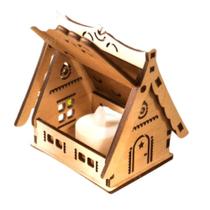 Castiçal Casa Com Vela Eletrônica Castiçal Casa Com Vela Eletrônica