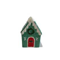 Castiçal casinha dos confeitos contos de infância telhado verde 11cm - 1un