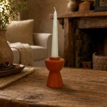 Castiçal Cerâmica Terracota Porta Velas Decorativo Boho Chic Castiçal Cerâmica Terracota Porta Velas Decorativo Boho Chic