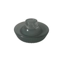 Castiçal Cinza Em Vidro 2 Em 1 Em Vidro Verde Castiçal Cinza Em Vidro 2 Em 1 Em Vidro Verde