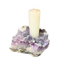 Castiçal com Drusa de Ametista - Lírio