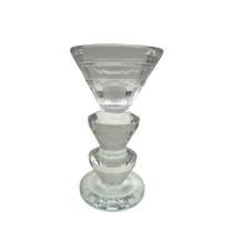 Castiçal Cristal triangulo 12cm