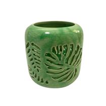 Castiçal De Ceramica Adam Leaves Verde - Urban