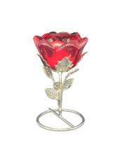 Castiçal de Cristal em formato de Flor - Lojas Celeste