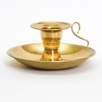 Castiçal De Latão Prato