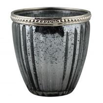 Castical de metal preto 8,5cm x 8,5cm x 9cm Castical de metal preto 8,5cm x 8,5cm x 9cm