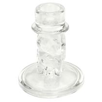 Castiçal de Vidro Porta Vela Enfeite Minimalista 10 cm