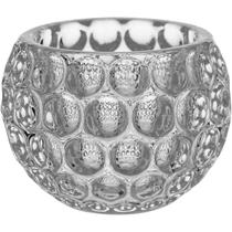 Castiçal de Vidro Transparente Porta Velas Decorativo 6x8cm