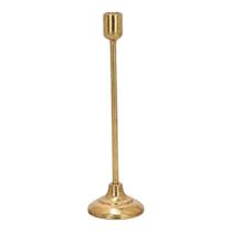 Castiçal Decorativo Multiuso Em Metal Dourado Design Vintage Rústico E Elegante