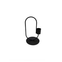 Castiçal em ferro 13cm preto
