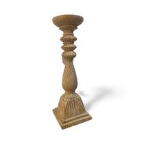 Castiçal em madeira patina - 31cm