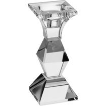 CASTIÇAL ESPECTRUM CRISTAL 14x6x6cm TRANSPARENTE DECORATIVO PORTA VELA