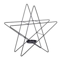 Castiçal Estrela Metal 28x28cm Dtc13011