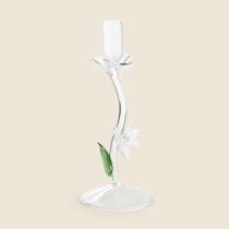 Castiçal Flower Vidro 9x23cm - ACASA Castiçal Flower Vidro 9x23cm - ACASA