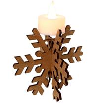 Castiçal Frozen Com Vela Eletrônica