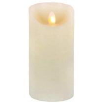 Castiçal Gerson LED Pillar Bisque 6x3 Castiçal Gerson LED Pillar Bisque 6x3