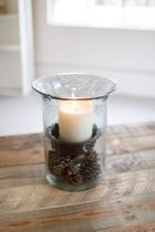Castiçal KALALOU CV412 Cilindro de vidro transparente 18x28 cm Castiçal KALALOU CV412 Cilindro de vidro transparente 18x28 cm